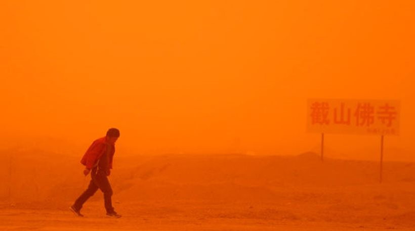 Σε μπλε συναγερμό το Πεκίνο – Αμμοθύελλες πλήττουν την περιοχή